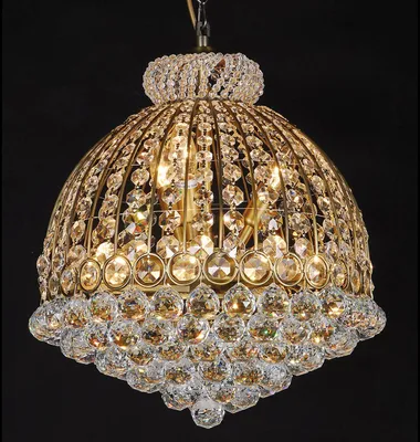 Produktbild von Clayre & Eef Kronleuchter Ø 48x55/180 cm Goldfarbig Eisen