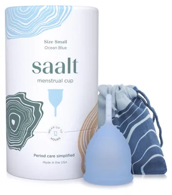 Produktbild von Saalt Menstruationstasse Blau Klein