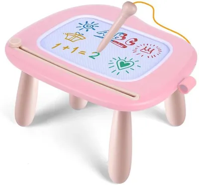 Image de Tableau magnétique Azomor, sûr et coloré, avec pieds amovibles, pour enfants