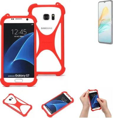 Produktbild von K-S-Trade Handy-Hülle kompatibel mit ZTE Blade A53 Schutz-Hülle Bumper Silikon Schutz Hülle Cover Case Silikoncase Silikonbumper TPU Softcase