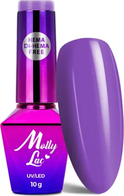 Image de MollyLac Power Flower Purple Lavender vernis à ongles hybride, sans HEMA/DiHEMA, 10 g, No. 726