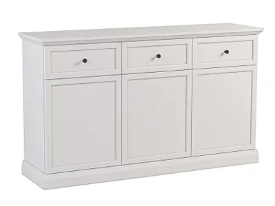 Produktbild von AX LIVING Kommode mit Schubladen Levantos K3T3S – 149 cm, Weiß Opal