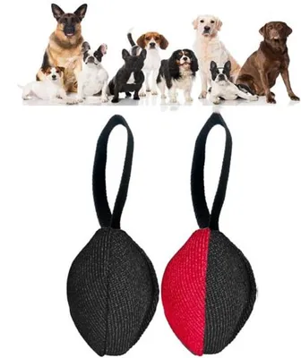 Immagine prodotto di Set di giocattoli per cani con due palline e una corda, per uso interno ed esterno
