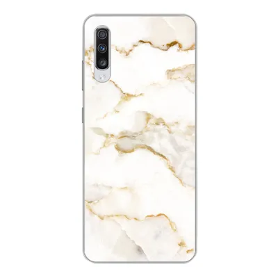 Produktbild von MuchoWow® Handyhülle Schutzhülle Hülle für Samsung Galaxy A70 Marmor - Limette - Gold - Luxus - Marmoroptik - Weiß Silikon Softcase Handy Hülle - Schutzhaube