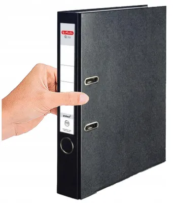 Produktbild von Herlitz Büro-Aktenordner Schwarz Dokumentenmappe A4
