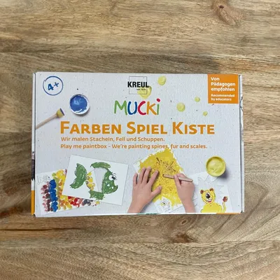 Image de KREUL Peinture au doigt "MUCKI", Coffret de jeu de couleurs