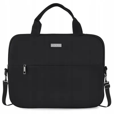 Zdjęcie produktu dla Torba na laptopa 15,6" lekka pojemna czarny pokrowiec na laptopa ZAGATTO