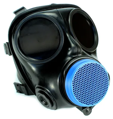 Produktbild von Abdeckkappe für S10 Gasmaske in Blau Gasmask Britische S10