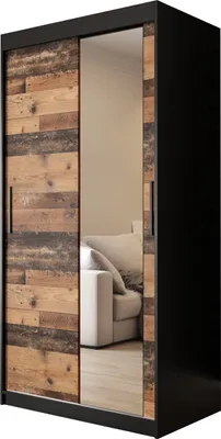Produktbild von Kleiderschrank, Schiebetürenschrank, Schlafzimmer, Schrank mit Spiegel OLD STYLE T2 100