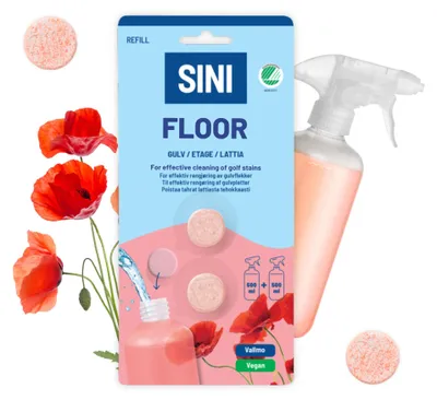 Produktbild von SINI Tabletten Refill Boden - 2-p - Nachhaltig reinigen – Weniger Plastik durch Refill – Vegan & biologisch abbaubar – Effektive Bodenreinigung mit frischem Duft
