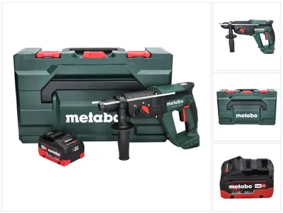 Image de Metabo KH 18 LTX 24 Marteau combiné sans fil 18 V 2,1 J SDS plus + 1x batterie 8,0 Ah + metaBOX - sans chargeur