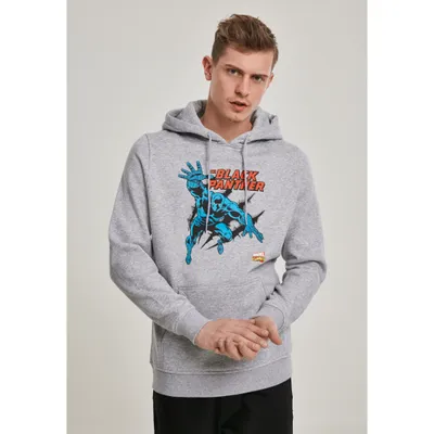 Produktbild von Merchcode Hoodie Black Panther Hoody Heather Grey-M