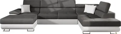 Produktbild von MIRJAN24 Ecksofa Cotere Bis, Eckcouch mit Bettkasten, U-Form Schlafsofa vom Hersteller, Wohnlandschaft (Soft 017 + Lux 06 + Soft 017, Seite: Rechts)