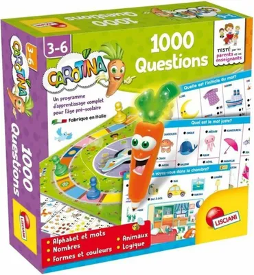 Image de Jeu d'éducation des enfants Lisciani Giochi Carotina 1000 Questions