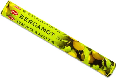 Produktbild von HEM 20 Räucherstäbchen [ BERGAMOT - BERGAMOTTE ] handgerollte Räucherstäbchen aus Indien