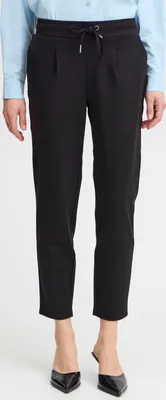 Immagine prodotto di b.young BYRizetta Pantaloni da donna Pantaloni in tessuto con coulisse elasticizzata in vita, pinces, tasche laterali, vestibilità slim