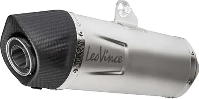 Produktbild von Leovince Lv One Evo Yamaha X-max 300/tech Max 21-22 Ref:14375ek Stainless Steel&carbon Homologierter Schalldämpfer Silber Homologated Silber Homologated