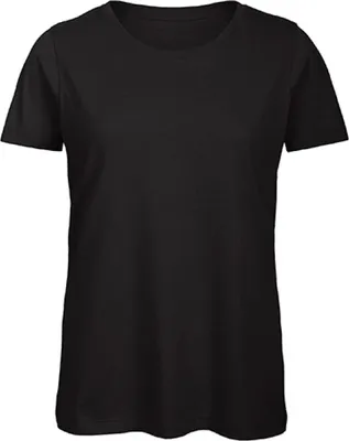 Produktbild von B&C TW043 | Damen T-Shirt / 100% Organic Baumwolle - Farbe: Black - Größe: XS