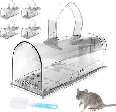 Produktbild von Famanu Lebendfalle für Mäuse - 4 Stück, tierfreundlich und hygienisch