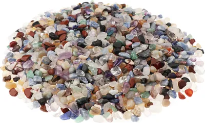 Produktbild von NKlaus 500g Trommelsteine Natur 5 - 10mm Heilsteine Edelsteine Schmucksteine Dekoration 14690