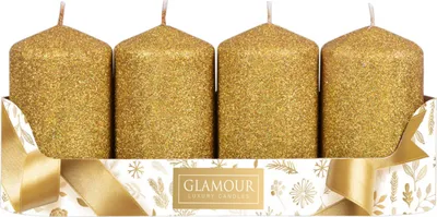 Immagine prodotto di Nohel Garden Candela dell'Avvento glitterata d5x8cm 4pz