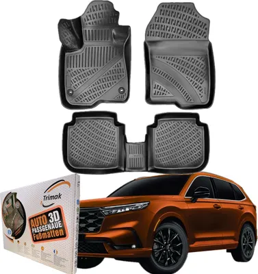 Produktbild von Trimak Autofußmatten kompatibel mit Honda CR-V 6.Gen ab 2023 Auto Allwetter Gummimatten
