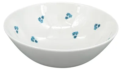 Obrázok produktu pre Porcelánová polievková miska Luna Pomněnka ø 18,5 cm, biela/modrá