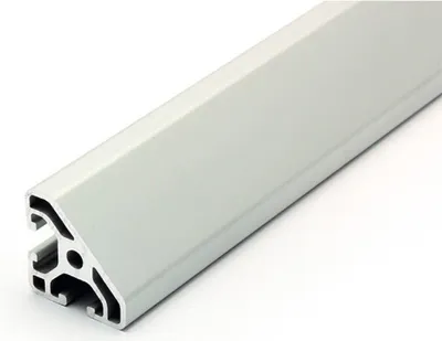 Produktbild von Länge 180mm - Aluminiumprofil 30x30L 45° Grad I-Typ Nut 6 (leicht), silber eloxiert. Aluminium Profil 30x30 Alu Profil 30 x 30 Montage- Systemprofil