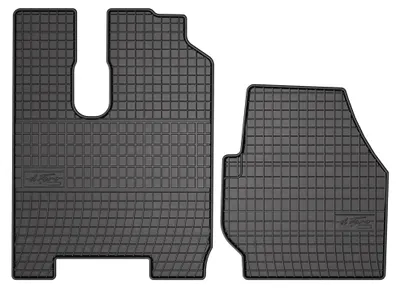 Produktbild von Gummi-Fußmatten vorne für Mercedes-Benz Actros MP4 2011-2019 – 2-tlg, Schwarz, passgenau