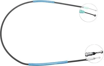 Productafbeelding van Handrem met kabel, 1.498 mm, schijfrem met ABS, geschikt voor onder andere de NISSAN PRIMASTAR