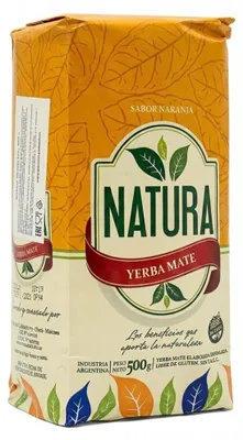 Image de Yerba Mate Natura, saveur orange (Pomarańczowa), 0,5 kg, 500 g - Produit d'Argentine