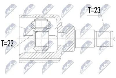 Produktbild von NTY Gelenksatz Antriebswelle Vorne für FORD FOCUS III NPW-FR-144