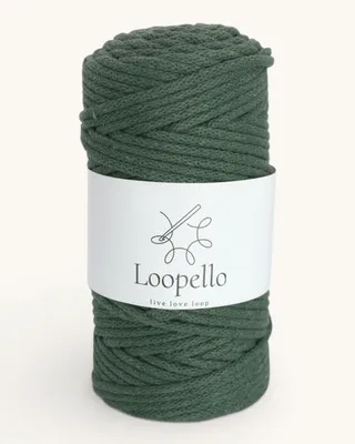 Produktbild von Loopello Baumwollkordel Classic 5 mm 100 m – Flaschengrün