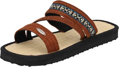 Produktbild von Cinnea »IVY« Wellness Sandalen Zimtsandaletten Damen gegen Fußschweiß, Fußhornhaut, temperaturregulierend, Haussandalen braun Größe 37/38