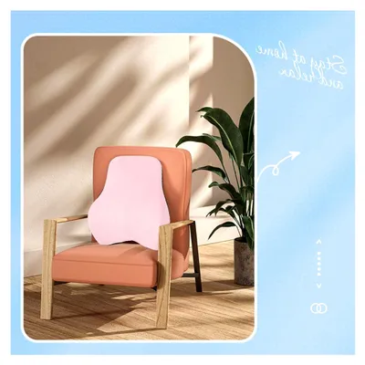 Produktbild von Lendenwirbelstützkissen, Rückenstützkissen für Stühle, Memory-Schaum, Rückenkissen für Autositz zur Linderung von Rückenschmerzen, Ergonomisches Lendenkissen für Zuhause und Büro