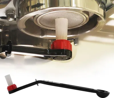 Image de Brosse 2 en 1 pour machine à café Broyeur à espresso en nylon Brosse de nettoyage pour cafetière