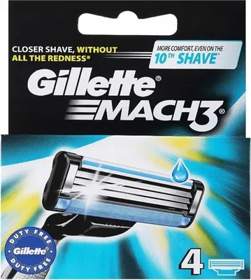 Produktbild von Gillette Mach3 Rasierklingen 4 Stk. Ersatzklingen
