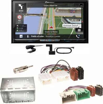 Produktbild von Pioneer AVIC-Z830DAB Navigation USB CD Bluetooth Einbauset für Volvo S40 V40 850