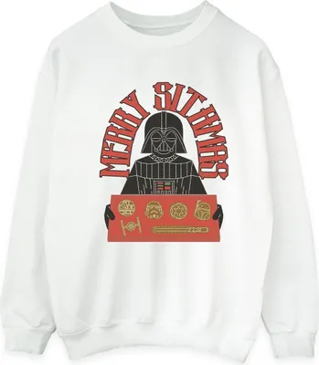 Produktbild von Star Wars - "Episode IV: A New Hope Merry Sithmas" Sweatshirt für Herren BI46035 (S) (Weiß)