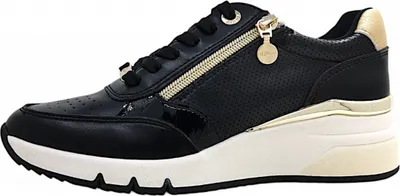 Produktbild von s.Oliver Damen sportlicher Schnürer in Schwarz, Größe 41