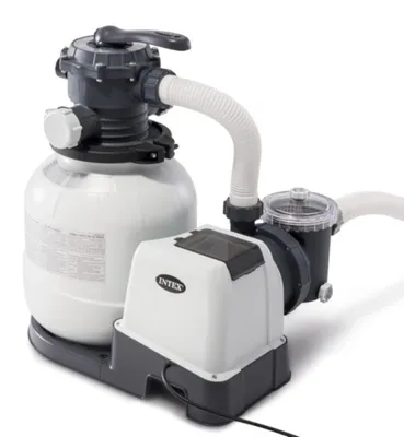 Produktbild von INTEX 26646GS - RCD Sandfilterpumpe (7,9m³l/hr, bis 32m³ Pool)