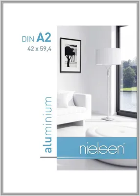 Produktbild von nielsen Aluminium Bilderrahmen Classic, 42x59,4 cm (A2), Silber