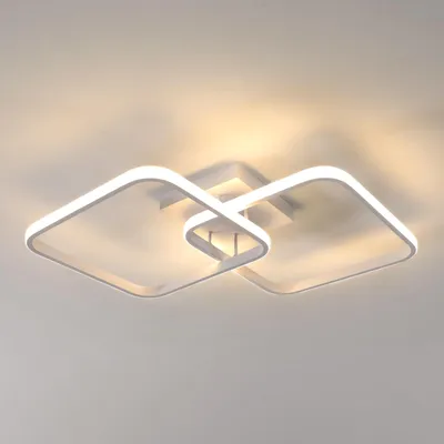 Obrázok produktu pre LED stropné svietidlo Osairous, moderný dizajn, 42W, 4700 lúmenov, 3000K, biela – biela s teplou bielou farbou (3000K)