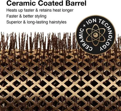 Imagen del producto de Cepillo redondo cerámico de 82-105 mm para estilismo profesional del cabello