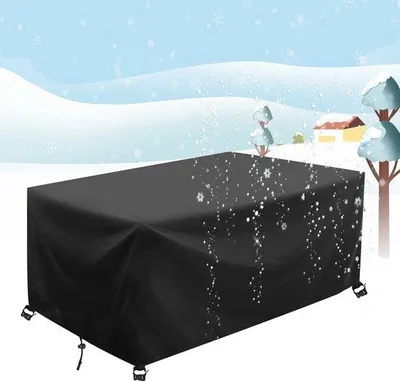 Produktbild von Wasserfestes, kratzerfestes und UV-beständiges Rechteck-Tischüberzug - Schutzhüllen für Tischplatten und Stühle, 380 x 100 x 100 cm
