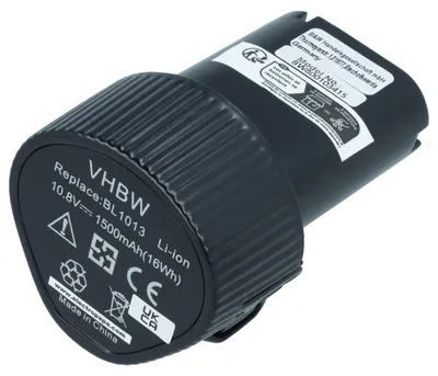 Produktbild von vhbw Akku kompatibel mit Makita Baustellenradio BMR102, BMR101, BMR103, BMR104, BMR103B, DMR102, BMR105, BMR100 Werkzeug (1500 mAh, Li-Ion, 10,8 V)
