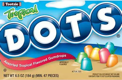 Produktbild von Tootsie Dots Tropical (12 x 184g)