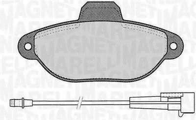 Immagine prodotto di MAGNETI MARELLI 363916060217 - Kit pastiglie freno anteriori per FORD KA (RU8), FIAT PUNTO (188), Seicento / 600 (187), PUNTO (176)
