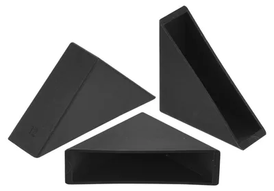 Eckenschutz aus Kunststoff, 20 Stück, 12 x 50 mm, schwarz