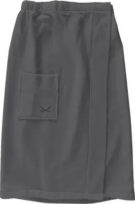 Produktbild von Sansibar Damen Sarong mit Tasche und gesticktem Säbel S-XL, 80x145 cm, Anthrazit, Gummizug am Rücken, Klettverschluss, stufenlos einstellbar